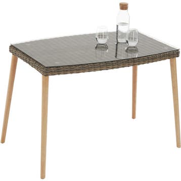Rotanlounge met aluminium frame Pula - natuur, Verzenden, Nieuw