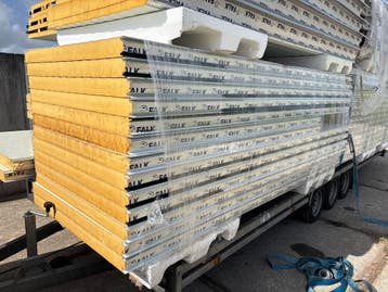 Wandplaten sandwichpanelen, witte zijde, diverse kleuren, Verzenden, Nieuw
