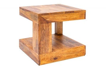 Massief kostbare houten salontafel GIANT 45cm Sheesham Stone, Ophalen of Verzenden, Nieuw
