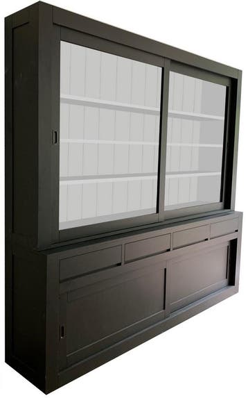 Buffetkast antraciet design 260 x 240cm, Huis en Inrichting, Kasten | Buffetkasten, Ophalen of Verzenden, Nieuw