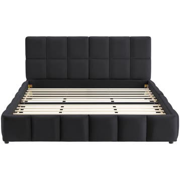 Stoffen bed Shirley met lattenbodem, draagkracht 250 kg, Witgoed en Apparatuur, Overige Witgoed en Apparatuur, Verzenden, Nieuw