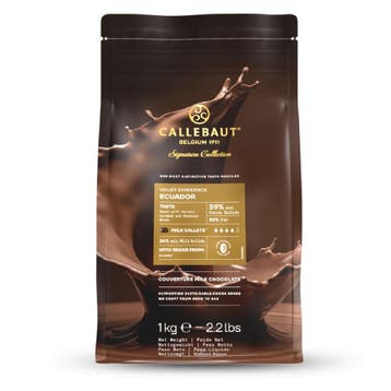 Callebaut Chocolade Callets Melk Ecuador (39%) 1kg, Verzenden, Nieuw
