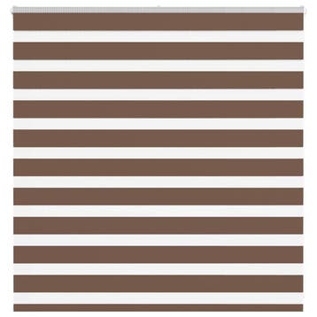 vidaXL Zebra rolgordijn 150x100 cm stofbreedte 145,9cm, Verzenden, Nieuw, Bruin