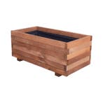 Plantenbak met Worteldoek Bruin Grenen Hout 80 x 40 cm, Verzenden, Nieuw, Rechthoekig, 30 tot 60 cm