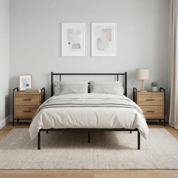 vidaXL Nachtkastje 2 st Artisanaal eiken 40 x 30 x 50 cm, Huis en Inrichting, Minder dan 45 cm, Verzenden, Nieuw, Minder dan 55 cm