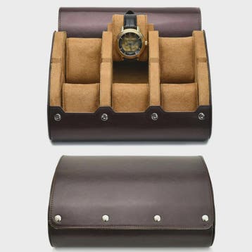 Luxe PU Lederen Horloge Reiskoffer met 6 Vakken - Organiseer, Sieraden, Tassen en Uiterlijk, Verzenden, Nieuw
