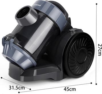 Stofzuiger zonder zak - Vacuum Cleaner - 17KPa - 800W - Zwar, Verzenden, Zo goed als nieuw