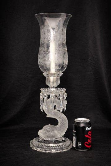 Baccarat - Kandelaar Dauphin 58 cm hoog - Kristal -