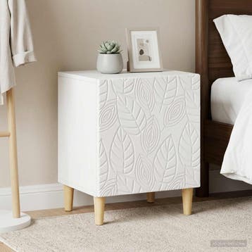 vidaXL Nachtkastje 2 pcs Wit 43 x 34,5 x 50 cm Bewerkt hout, Minder dan 45 cm, Verzenden, Nieuw, Minder dan 55 cm