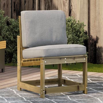 vidaXL Tuinstoel 50,5x55x77 cm geïmpregneerd grenenhout, Verzenden, Nieuw