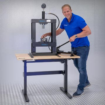 Datona Werkplaatspers 10 ton hydraulisch - Datona - Zwart, Ophalen of Verzenden, Nieuw