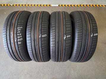 235/55/19 101T AO HANKOOK ZOMERBANDEN 6,4MM PROFIEL 4X, Auto-onderdelen, Gebruikt, 235 mm, Band(en), Personenwagen