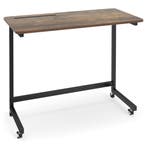 LIVSK Mobiele Bijzettafel Bureau - Op Wieltjes - Gleuf voor, Verzenden, Nieuw