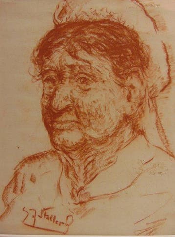 Gerard Johan Staller (1880-1956) - Vrouwen Portret