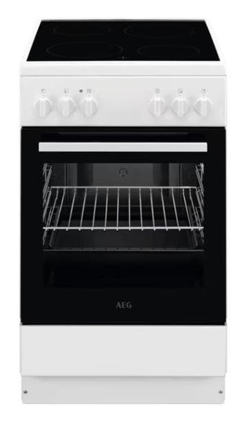 AEG CCB50090BW Vrijstaand fornuis A Electrisch399, Ophalen of Verzenden, Nieuw, Keramisch, 95 cm of meer