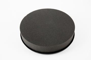 Oasis® eychenne® all black™ kussen 38 cm per stuk zwart, Ophalen of Verzenden, Nieuw