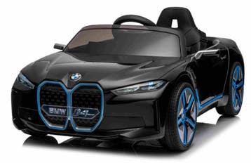 BMW i4 metallic zwart, 12V, dubb motoren, eva, leder, 2.4ghz, Ophalen of Verzenden, Nieuw