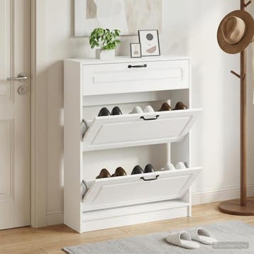 vidaXL Schoenenkast UTRECHT 78 x 24 x 100 cm Bewerkt hout, Verzenden, Nieuw