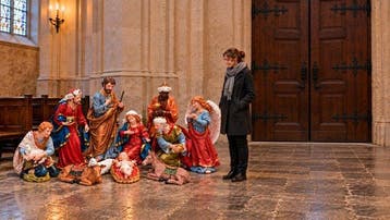 sculptuur, Monumentale complete Kerst groep XXL (11) - 110
