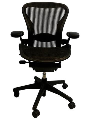 Herman Miller Aeron Maat C – Als Nieuw – Ergonomisch, Verzenden, Zwart, Zo goed als nieuw, Bureaustoel