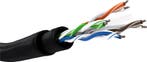 CAT 6 netwerkkabelset voor buitengebruik, U/UTP, zwart-305 m, Ophalen of Verzenden, Nieuw