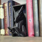 Black reading dragon book nook - fantasy bookshelf decor ony, Verzenden, Nieuw