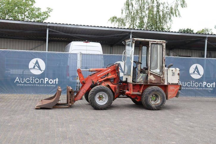 Veiling: Wiellader Weidemann 3002D/M Diesel 44kW 1991, Zakelijke goederen, Machines en Bouw | Kranen en Graafmachines, Wiellader of Shovel