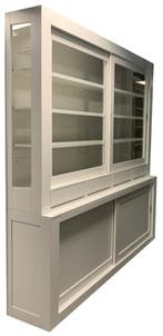 Buffetkast wit Terborg XL soft close 220 x 240cm, Ophalen of Verzenden, Nieuw