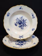 Meissen - Bord (2) - Ø 23,5 cm 2er Set antike gemuldete
