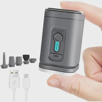 Draagbare Mini Luchtpomp - USB Oplaadbaar, 3-in-1 Pomp & Zui, Verzenden, Nieuw