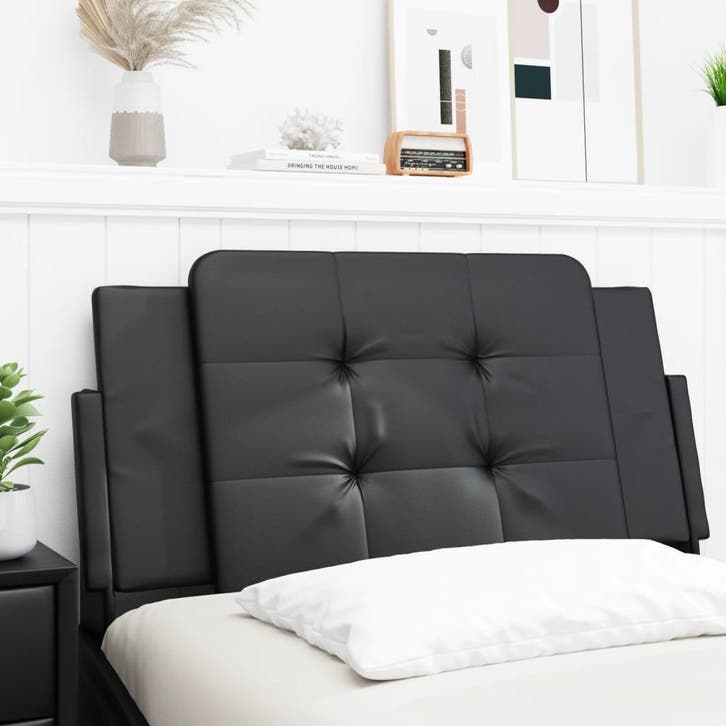 vidaXL Hoofdbordkussen Zadar 100 cm kunstleer zwart, Huis en Inrichting, Slaapkamer | Bedden, Zwart, Nieuw, Overige materialen