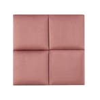 Gestoffeerde wandpanelen Carpino set van 4 fluweel 30x30 cm, Verzenden, Nieuw