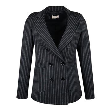 Verysimple • zwarte blazer met strepen • 34 (IT40), Verzenden, Nieuw, Maat 34 (XS) of kleiner, Verysimple