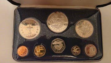 Barbados. Elizabeth II. 1974 (Proof Set 8 monete) (Zonder