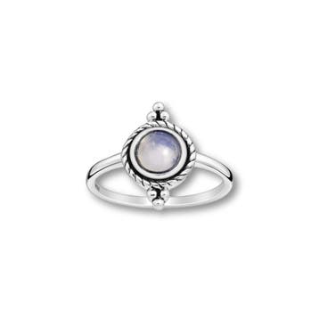 Zilveren ring maansteen Manorah, Verzenden, Nieuw