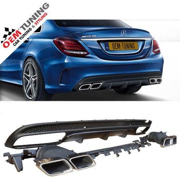 MERCEDES C63  C-CLASS (W205 C205 S205 A205) AMG DIFFUSERS, Mercedes-Benz, Nieuw, Ophalen of Verzenden, Achter