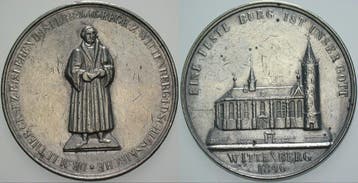 Zinnmedaille 1846 Wittenberg, Stadt, Verzenden