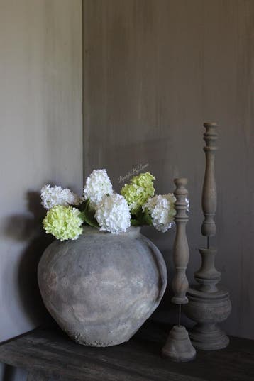 Zijden pluim Hortensia white 71 cm, Ophalen of Verzenden, Nieuw