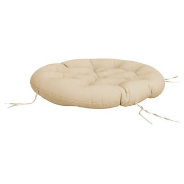Groot rond vloerkussen 100cm beige - Outlet deal, Ophalen of Verzenden, Zo goed als nieuw