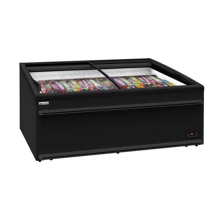 GGM Gastro | Vrieseiland - 2106x858mm - 483 liter - 2 glazen, Witgoed en Apparatuur, Vriezers en Diepvrieskisten, Inbouw, Verzenden