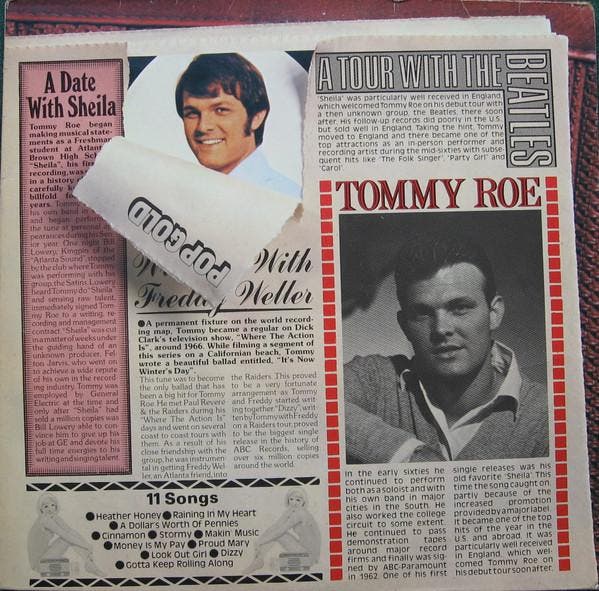 Tommy Roe - Pop Gold, Cd's en Dvd's, Vinyl | Pop, Gebruikt, Ophalen of Verzenden