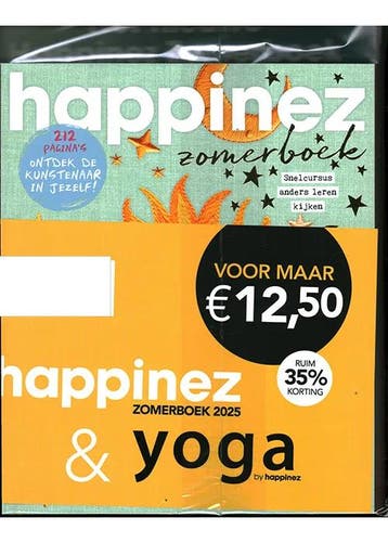 Pakket Happinez Zomerboek + Yoga by Happinez - 01 2025, Boeken, Verzenden, Nieuw, Lichaam en Geest