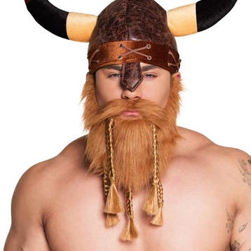 Viking Baard Met Vlechten, Kleding | Heren, Carnavalskleding en Feestkleding, Ophalen of Verzenden, Nieuw