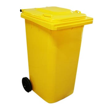 Afvalcontainer 240 liter Geel - Voor DIN-opname, Verzenden, Nieuw