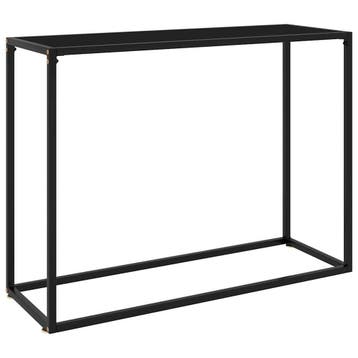 vidaXL Wandtafel 100x35x75 cm gehard glas zwart, Huis en Inrichting, Tafels | Bijzettafels, Verzenden, Nieuw, Glas, 60 cm of meer