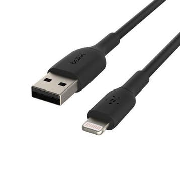 iPad oplaadkabel | USB A  Lightning | 1 meter (Zwart), Verzenden, Nieuw