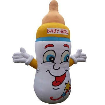 Te huur Babyfles cartoon, Ophalen, Zo goed als nieuw, Feestartikel, Abraham of Sarah