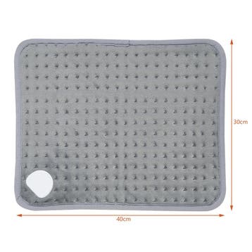 [en.casa] Elektrisch warmtekussen Bella 40x30 cm 80W grijs, Verzenden, Nieuw