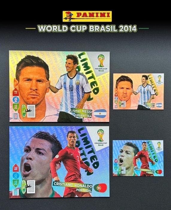Panini - World Cup Brasil 2014 Adrenalyn XL - 4x Limited, Verzamelen, Stickers