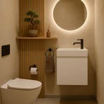 SALE - Volda 40 rechts - Glans wit - Toiletmeubel -, Ophalen of Verzenden, Nieuw